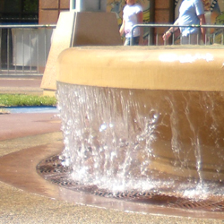 Decorative Fountain Cascade Close up