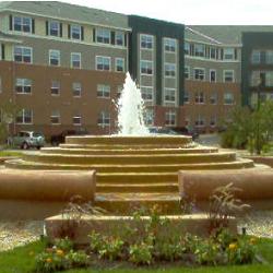 Stepped Fountain with Foam Jet Full View