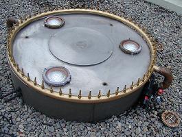 5' Spray Ring Mounted on Filtration Housing