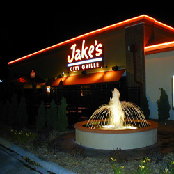 Spray Ring with center Jet - In a Concrete Pool with a stone Veneer
