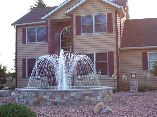 Spray Ring Outside a House